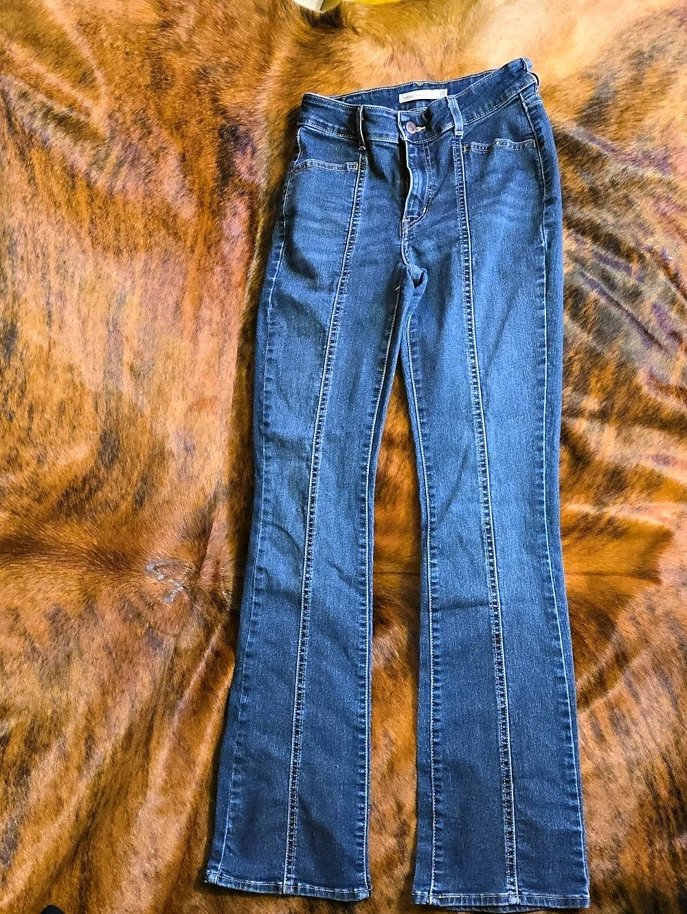 Levi's 725 High Rise Bootcut Jeans Blue Waist 26
